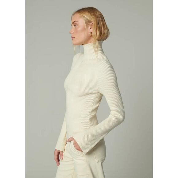Joe's Jeans The Palmer Turtleneck - Milk NWT SIZE XS M - Picture 3 of 7